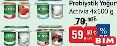 ACTİVİA PROBİYOTİK YOĞURT 4X100 G